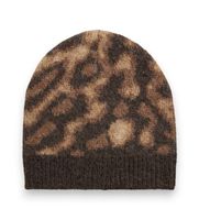 lauren ralph lauren para mujer 454p23532001 gorro de punto con motivo de ocelote animalprint osfa casual animal print tela
