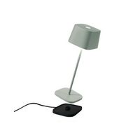 lampara de mesa led ofelia pro sage recargable y regulable