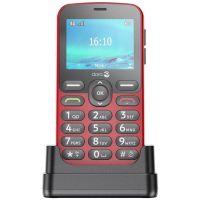 telefono movil doro 1880 rojo 24 bluetooth radio fm 4g