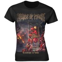 cradle of filth tops y camisetas existence para mujer