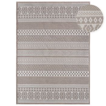 Alfombras de interior y exterior Verona beige 200 cm redondo