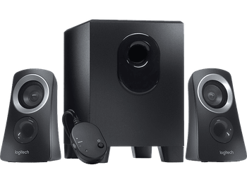 Altavoces para PC - Logitech Speaker System Z313, Con subwoofer, Entrada jack 3.5 mm, 25 W, Graves mejorados, Negro