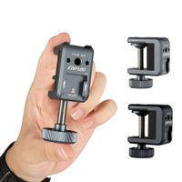 lanxire abrazadera c fotografia soporte escritorio ajustable aleacion aluminio zapata camara rosca 14 dslr