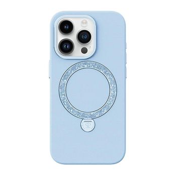 Funda para móvil Joyroom PN-14L2 Dancing Circle Silicona Azul con Cristales para iPhone 14 Pro