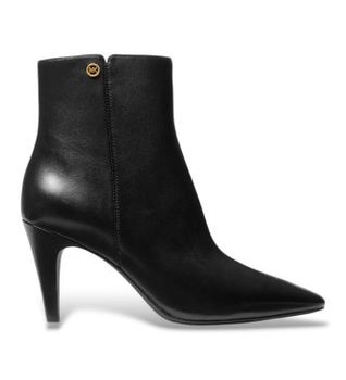 Michael Kors para mujer. 40F6DNME5L Botines de piel Daniela Heeled negro (40), 5 a 8cm, Ninguno, Casual