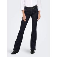 only pantalon de campana 15327135 blush-dark blue denim para mujer