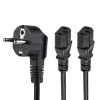 cable 2m alimentacion para ordenadores schuko cee7 2xc 13
