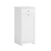 cesto para ropa sucia con un cajon mdf blanco