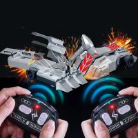 3741ad coche de combate blindado rc doble 24g parachoques gladiador juguete de batalla regalo para padres e hijos