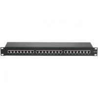 panel de parcheo hypertec 257280-hy 24 puertos cat6 sutp 1u negro