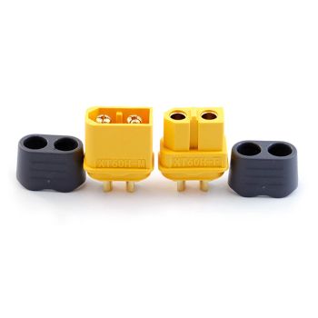 Conector Amass XT60H con funda hembra y macho para batería RC
