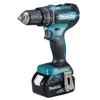 makita dhp485rfj taladro 1900 rpm sin llave 18 kg negro azul