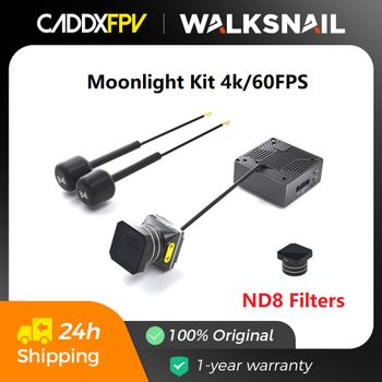 Kit Caddx Walksnail Avatar Moonlight con Sensor Starlight, Cámara FPV, Filtros ND8, 4k/60FPS, EIS Integrado, Gyroflow, FOV 160 °   Para Drones