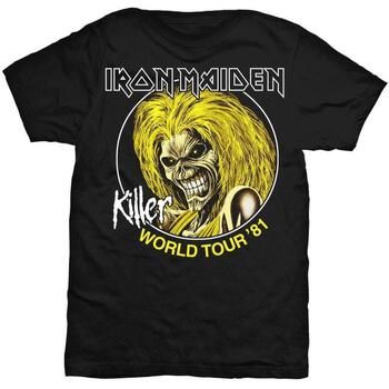 Iron Maiden Camiseta manga larga Killer World Tour 81 para mujer