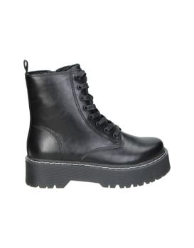 Botines Militares Con Plataforma Skydiva On Fleek Negros Para Mujer 36