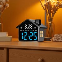 reloj despertador digital led con control por voz fecha semana ajuste de brillo reloj electronico de mesa con luz nocturna 1224h