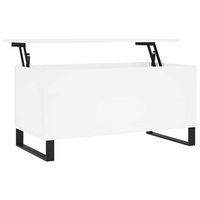 mesa de centro madera contrachapada blanco 90x445x45 cm vidaxl