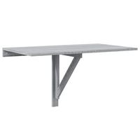 mesa de pared plegable contrachapada gris sonoma 100x60x56 cm