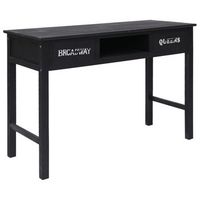 mesa consola de madera negra 110x45x76 cm vidaxl