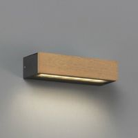 aplique de exterior led lako madera 8w