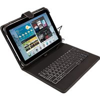 silver ht - funda universal con teclado y soporte para tablet 9-104 negro