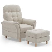 sillon relax para tv con funcion reclinable sillon reclinable con otomana y 4 respaldo ajustable sillon tapizado de tela individual para salon dormitorio home cinema chenille - beige