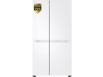 Frigorífico americano - LG GSBC40SWPE, No Frost, 179 cm, 662 l, LinearCooling™, MetalFresh™, Blanco