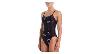 Traje de bano nike swim hydrastrong multi print violeta  mujer