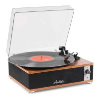 tocadiscos audizio irvine 40w rms bluetooth 54 madera oscura compacto