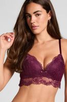 hunkemoller sujetador sin aros preformado naomi rojo