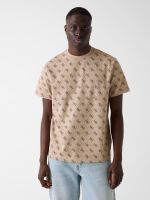 camiseta con logo jacquard