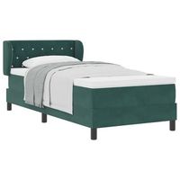 cama tapizada 203x103x88 cm  - verde