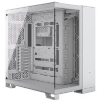corsair 6500x semitorre atx doble cristal templado usb-c blanca