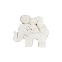 figura magnesia 44x22x40 buda elefante envejecido