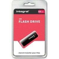 integral usb 20 memory stick - 64 gb black