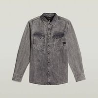 g-star raw camisa manga larga d23616-d540-h162 sun fade graphite grey para hombre