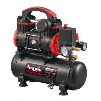 Compresor Silencioso Sin Aceite 6 L - 1 Hp Y 68 Db Para Interiores - Unidad