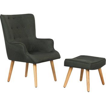 Sillón Escandinavo En Tela 