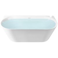 banera moderna 170 x 79 cm acabado acrilico clasico bano mate blanco renaca