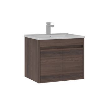 Mueble Para Lavabo  - 65 X 45 X 52 Cm - Nogal Oscuro