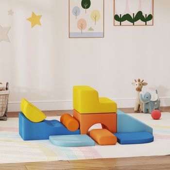 Juego De 9 Bloques De Espuma Para Niños Multicolor Aiyaplay