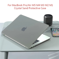 funda para laptop 2026 para macbook air 13 15 pulgadas carcasa para chip m5 m4 m3 m2 m1 funda de cristal arena para macbook pro 13 14 16 pulgadas pro max 2025