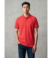 gant para hombre 2062034 polo de pique con ribete rojo xl casual algodon manga corta