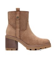 refresh para mujer 17303204-beige botines 173032 marron 39 5 a 8cm cremallera casual