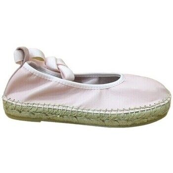 Yowas Sandalias ALPARGATA PIEL PISO ESPARTO Rosa para niña