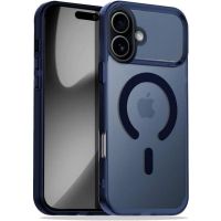 funda para movil cool magnetica silicona azul antigolpes para iphone 17