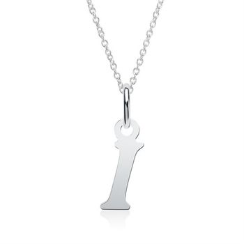 Cadena de letras I de plata 925