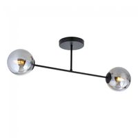 plafon de techo nicolo grafito 2 luces