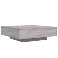 mesa de centro madera de ingenieria gris sonoma 100x100x31 cm vidaxl