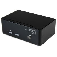 startech conmutador switch kvm de 2 puertos usbdvi